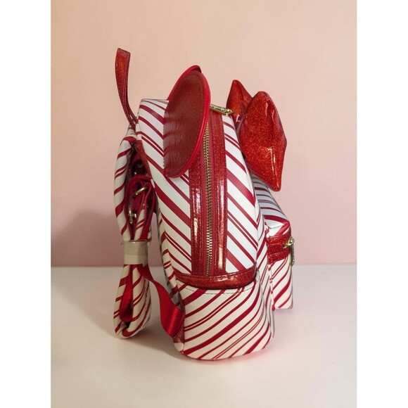 Loungefly Disney Parks Mickey Mouse Peppermint Swirl Holiday Mini Backpack (NWT) main image 7